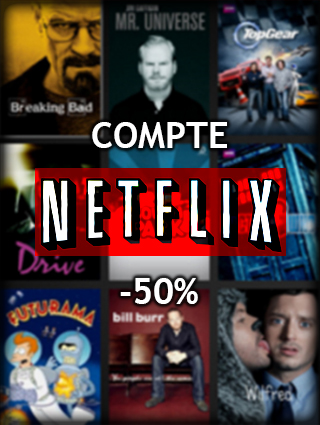 Compte Netflix à -50%
